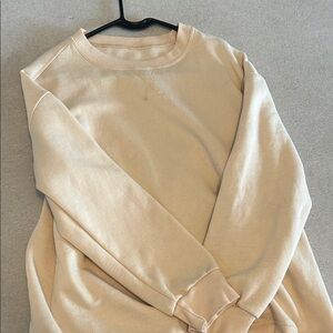 SHEIN Cream Crew Neck Sweater